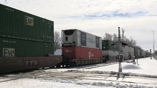 Norfolk Southern Ge Ac44C6M Northbound Intermodal Container Train