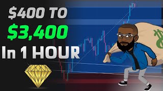 $400 TO $3,400 Part 1 | Live Trading NAS100 First Flip $300 TO $1,100 FULL BREAKDOWN |