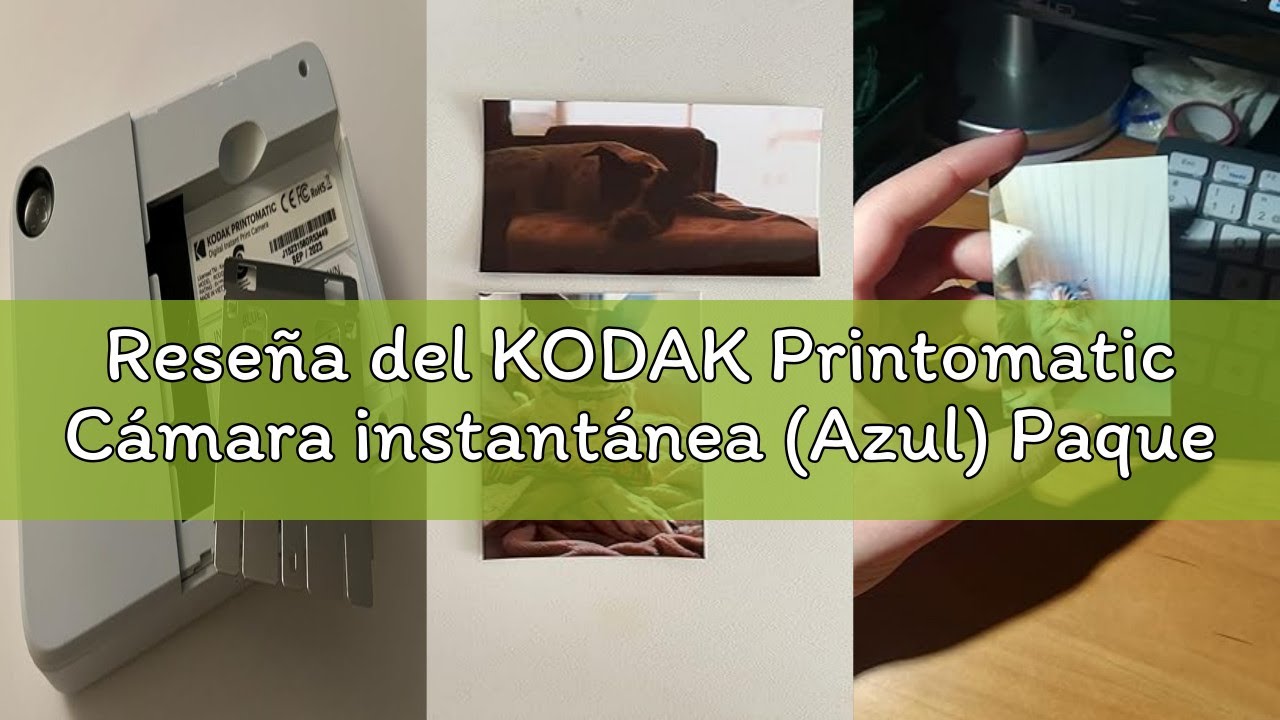 Reseña del KODAK Printomatic Cámara instantánea (Azul) Paquete de Regalo con Papel fotográfico Zink