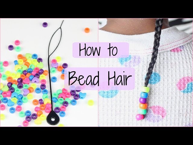the easiest way to string beads into your hair <3 🌞🌿🌈🍄🦋🌛☮️ #hipp, Hair Wrap