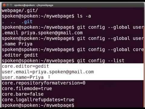 Basic commands of Git - English - YouTube