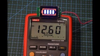 Индикатор уровня напряжения 3S Li Ion батареи