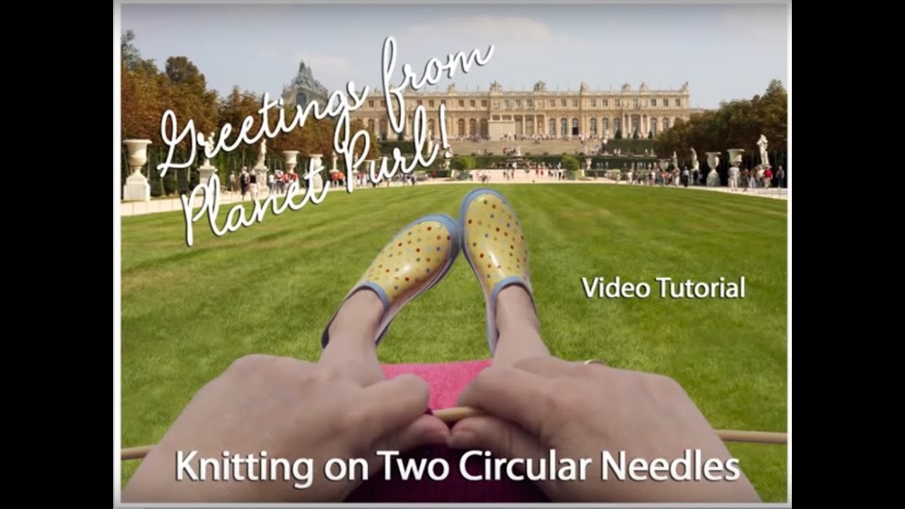 Knitting in the Round on Two Circular Needles - YouTube