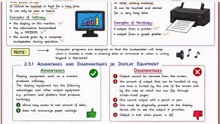 ATSWA Information Technology | Chapter 2 Part 2 | Computer Output Devices (2.3) | ICAN ATS 2