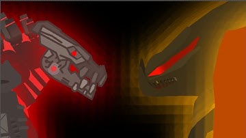 Mecha Godzilla vs Muto Prime (animation Stick Nodes)