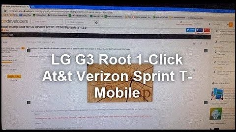 How to Root the LG G3 4.4.2 ONE CLICK SUPER EASY [StumpRoot Method]