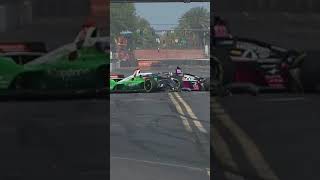 IndyCar Pileup Crash - GP of St  Petersburg