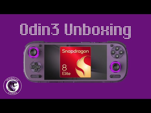 AYN Odin 3 (Clear Purple Max) Quick Unboxing/First Impressions