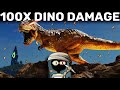 Can I Survive Super Powered Dinos? - ARK 100 Days
