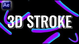 3d Stroke Effect In Adobe After Effects - After Effects Tutorial - No Plugins.