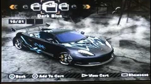 NFS Most Wanted Tuning Porsche Carrera GT