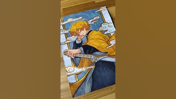 Drawing Zenitsu From Demon Slayer #demonslayer