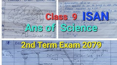 Ans of Science,Class 9,ISAN,2nd Term Exam 2079...by Laxmi Baduwal