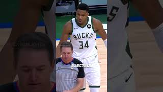 Giannis really got EJECTED for this 👀 #shorts #nba