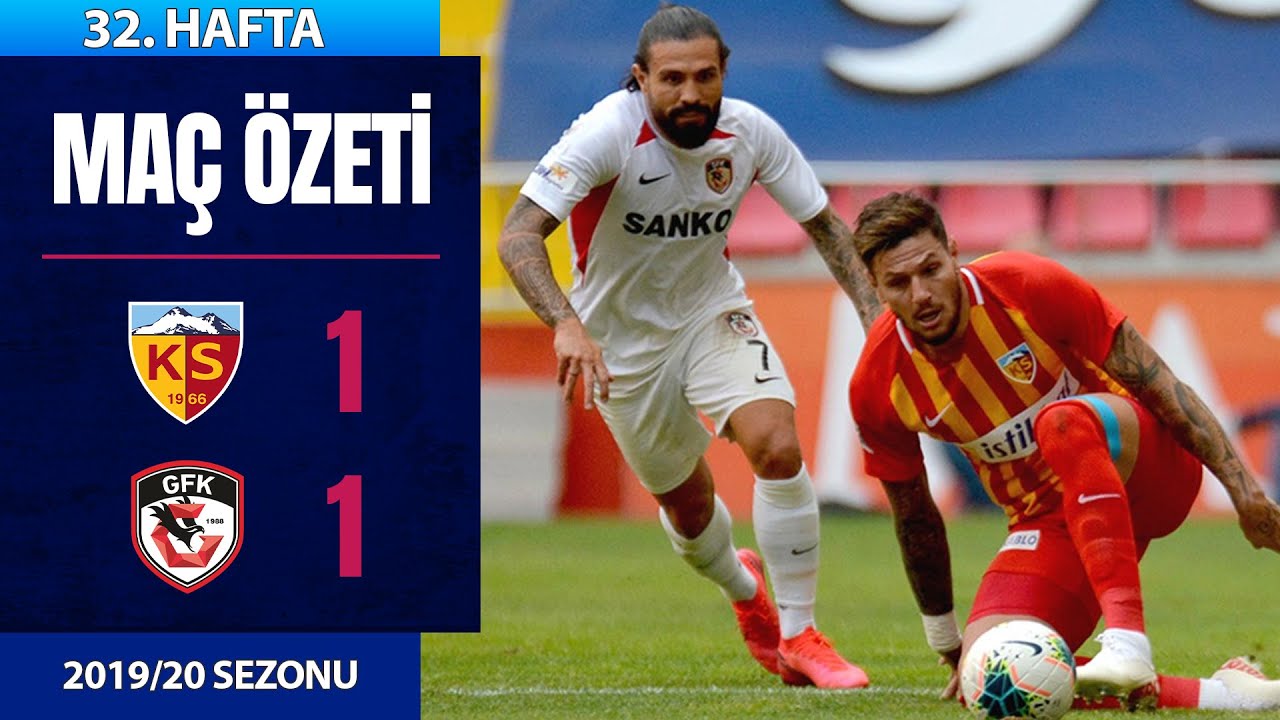 2019-2020 Süper Lig KAYSERİSPOR - GAZİANTEP FK 1-1 Maç Özeti