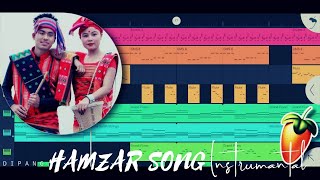 HAMZAR SONG instrumantal || Riba Riba Riba foi Rabha folk song in FL studio Mobile