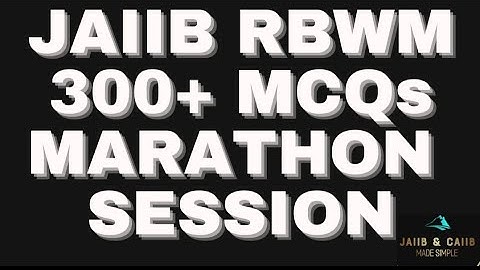 JAIIB RBWM MARATHON MCQS SESSION 300+ MCQS || FOR PDF WHATSAPP ON 8292857381