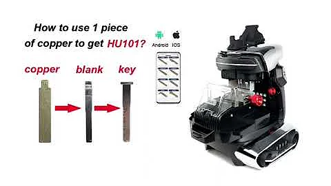 2M2 TANK PRO: Cuts copper key blanks into HU101 key