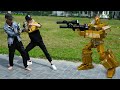 Transformers Optimus Prime vs Megatron Stop motion! - Autobots "Robot in real life part 5" Roll Out!