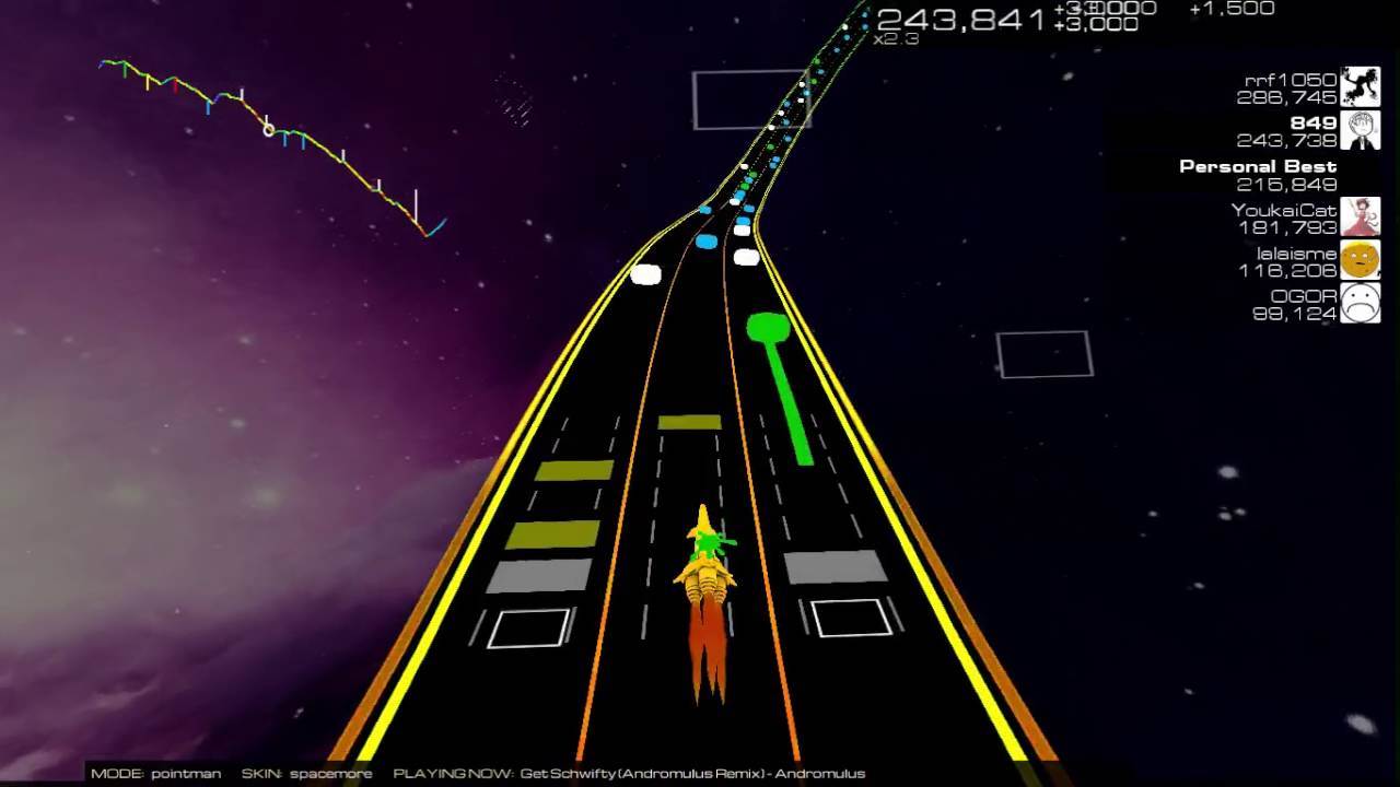 Audiosurf 2 | Rick & Morty - Get Schwifty (Andromulus Remix) | Pointman