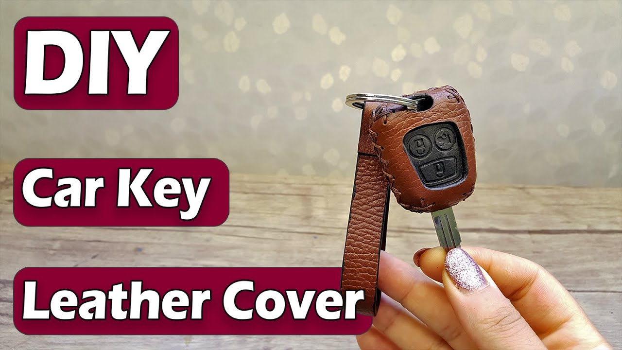 How to Make Car Key Cover by Leather // DIY 