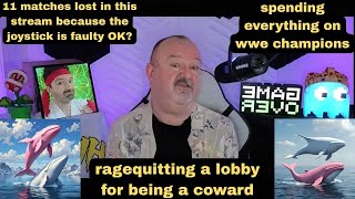 DsP--blaming his joystick for his poor performance in CvsSNK2--spending everything on wwe champions