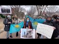 Митинг в Вашингтоне, США против репрессий, насилия и стрельбы в мирных граждан в Казахстане