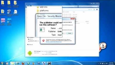 Android Tutorial 1 - Installing the SDK