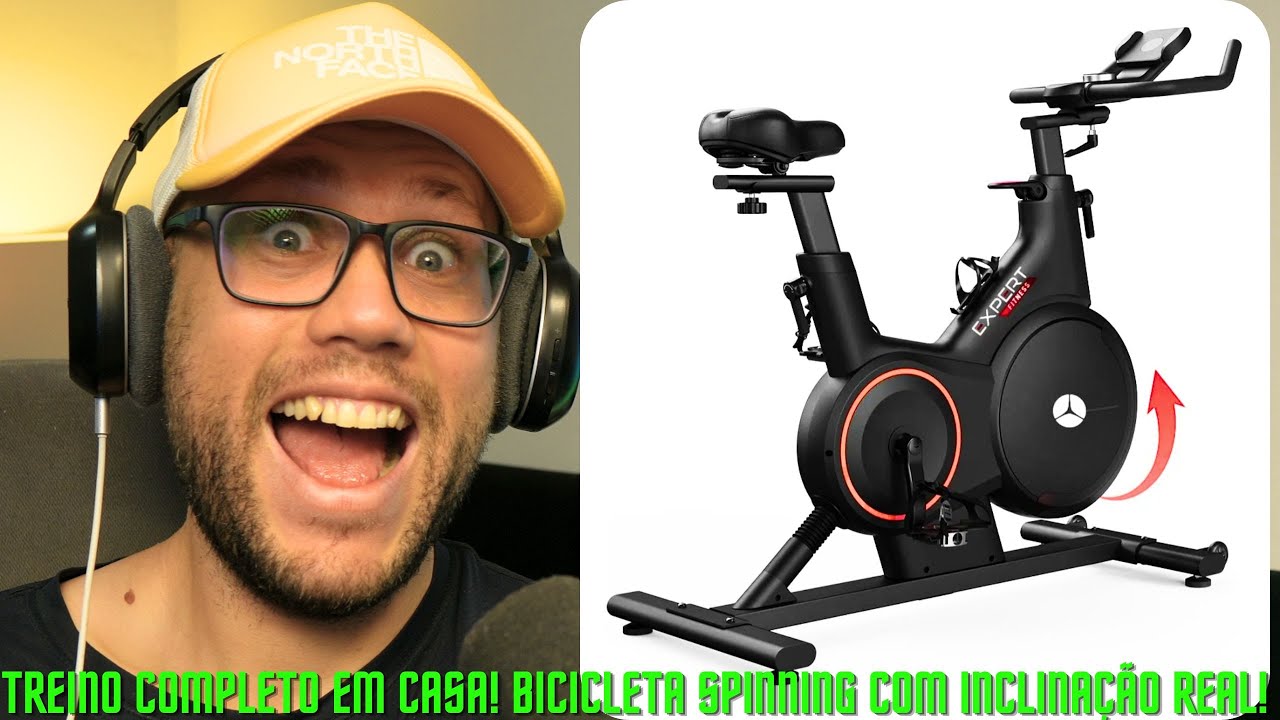 A Bicicleta de Spinning INTELIGENTE que vai mudar seu treino! Expert Fitness SX10i inclinação REAL!
