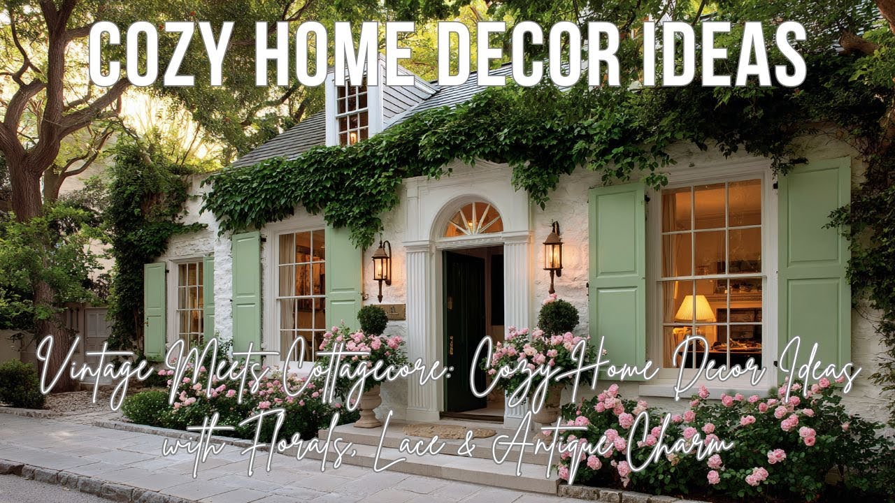 Vintage Meets Cottagecore: Cozy Home Decor Ideas with Florals, Lace & Antique Charm