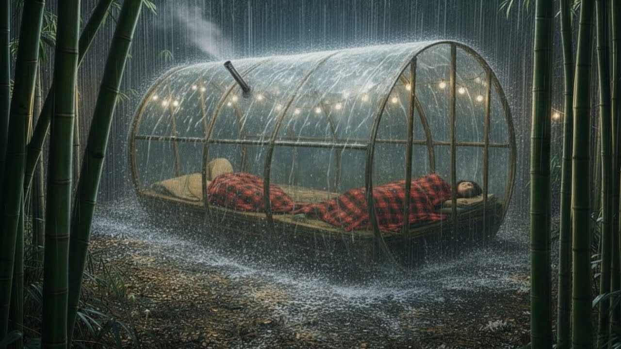 БОРЬБА ЗА СТРОИТЕЛЬСТВО Укрытия ВО ВРЕМЯ САМОЙ ЭКСТРЕМАЛЬНОЙ ГРОБЫ // КЕМПИНГ В РАЗГАРЕ СИЛЬНОГО ПРО