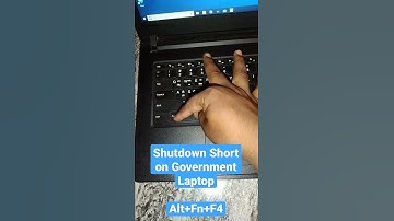Shutdown short keys in Government Laptop on Windows10 |💻|. #SHORTS