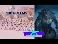 ARK Ascended: 100 Candy Golems vs King Titan ⚔️ ¡ÉPICA pelea final en Extinction! 🔥