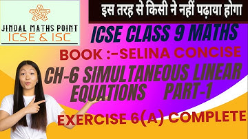 Solving Simultaneous Equations with Problems: Selina Ex 6(A)