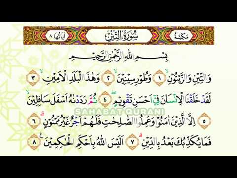 Bacaan Al Quran Merdu Surat At Tin | Murottal Juz Amma Anak Perempuan - Murottal Juz  Metode Ummi