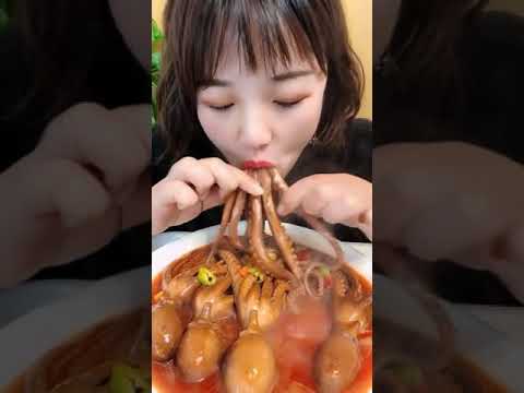 asmr#157#asmr シチュボイス#샤오위 먹방# 먹방# asmr シャンプー#eating show#mukbang#seafood#chinese eating#short