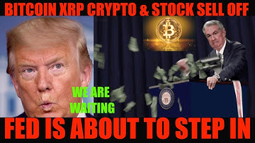 DIRE WARNING! BITCOIN XRP CRYPTO & STOCK SELL OFF! FED IS ABOUT TO STEP IN!