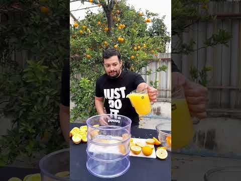 بزرگترین آب پرتقال ایران رو درست کردم