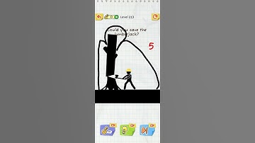 Tech gamer 13 : Draw 2 save level 213 || Could you save the lumberjack || #shorts #draw2save #song