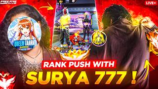 🔥 LIVE Rank Push with Surya 777 | Road to Grandmaster in Free Fire MAX!