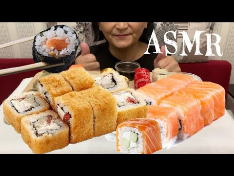 ASMR/ АСМР РОЛЛЫ/Суши Мара Апа Ест роллы /Мукбанг Мара Апа / rolls/sushi