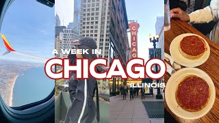 TRAVEL VLOG Pt. 1: Celebrating Our Third Anniversary | Upgraded Room | Deep Dish Pizza + MORE