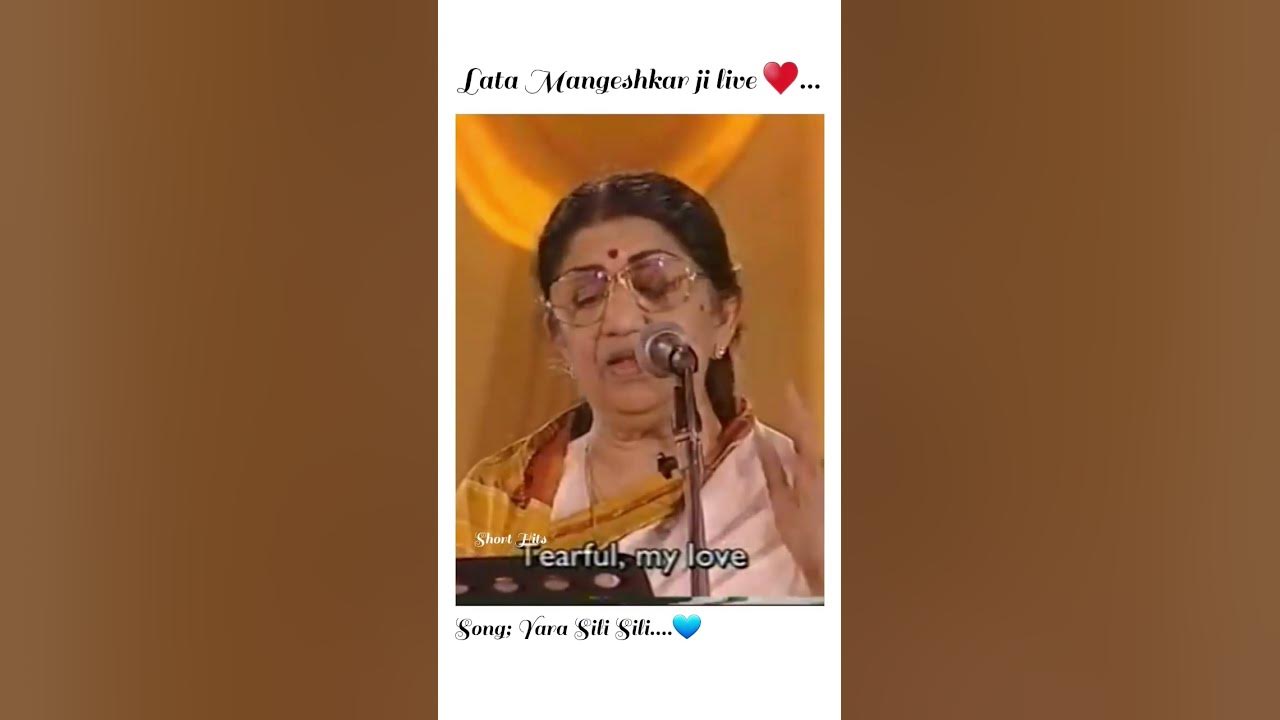 Yara Sili Sili l Lata Mangeshkar ji live #shorts