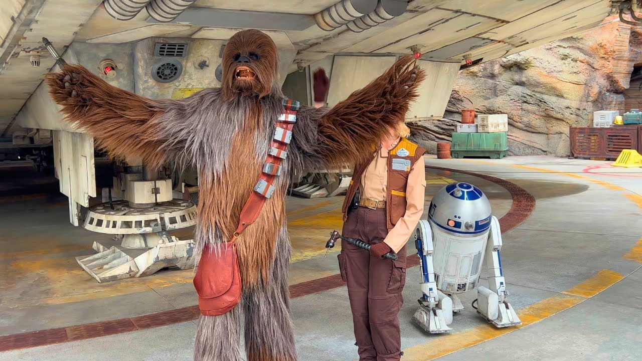 Chewbacca vs Kylo Ren 🚨 Wookiee Chaos at Galaxy’s Edge Disneyland | Star Wars
