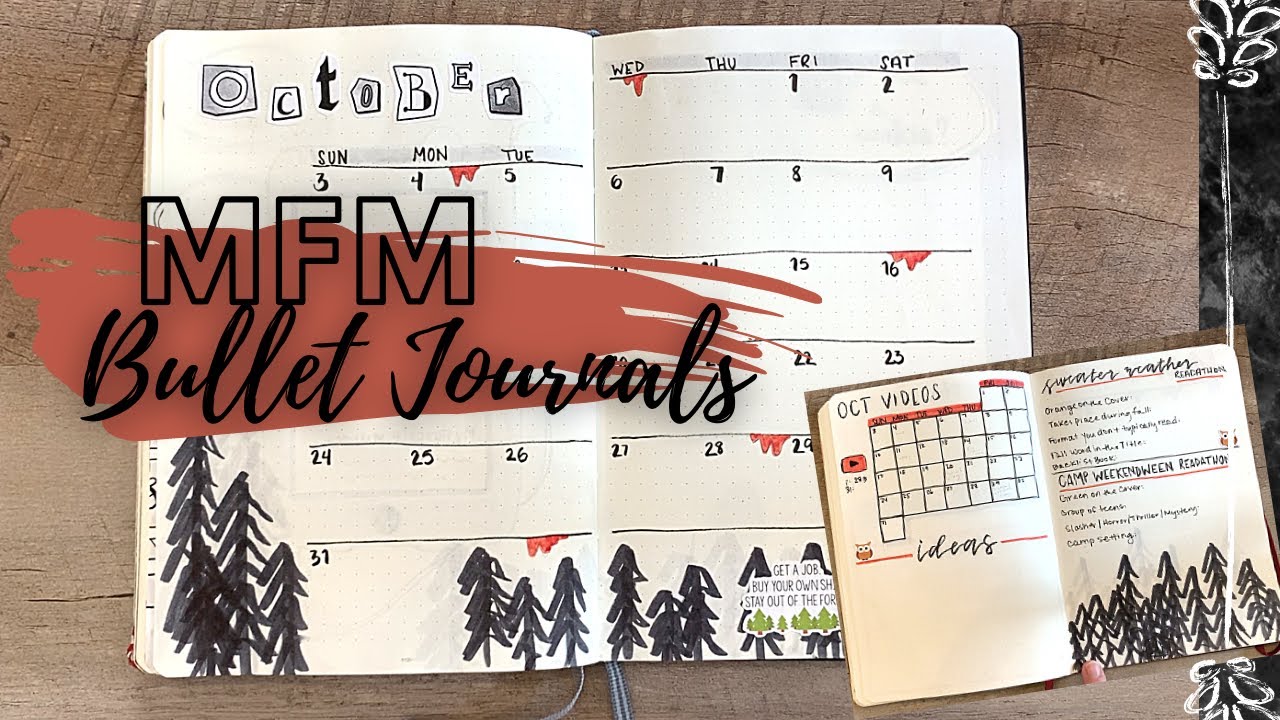 OCTOBER BULLET JOURNAL & READING JOURNAL | my favorite murder theme | abby'sbookishlife
