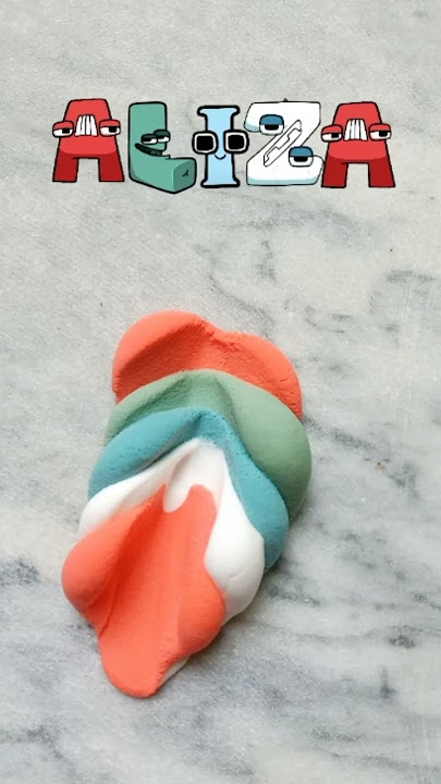 ALIZA | COLOR MIXING #colormixing #alphabetlore #shorts #satisfying