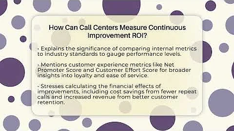 How Can Call Centers Measure Continuous Improvement ROI? - Call Center Pro Strategies