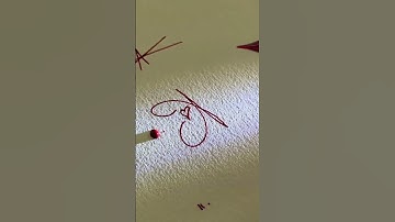 (A) how to make a stylish signature #signature#calligraphy#shorts