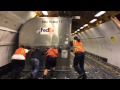 Funny FedEx Cargo Airplane Loading Fail - Trip, Fall and Drag