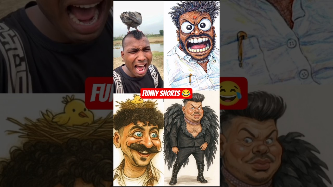 Funny Caricature Art 😆 | Crazy Faces in 1 Minute | Comedy Drawing